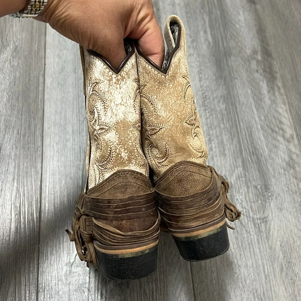 Dan Post Kids Boots in Brown and Cream